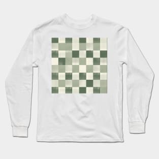 Checkered (sage and sap green) Long Sleeve T-Shirt